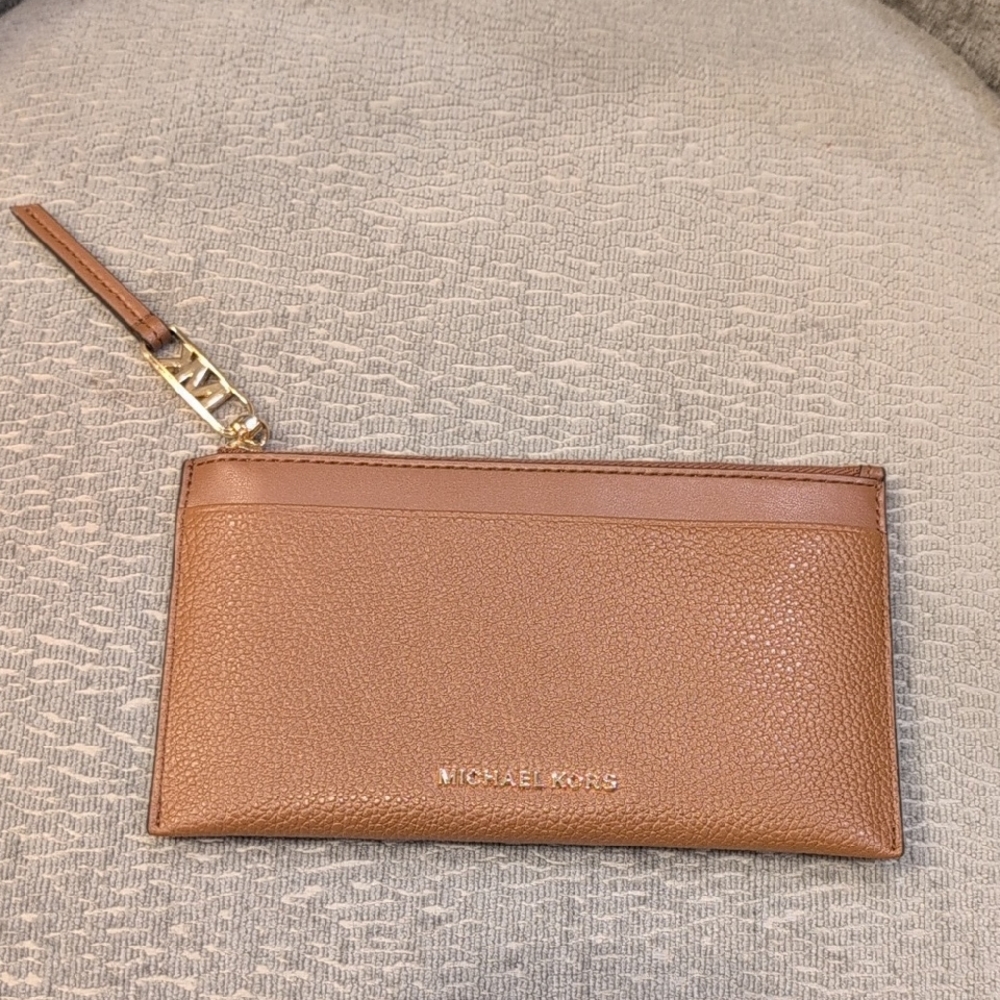 Michael Kors Pebbled Leather Slim Wallet